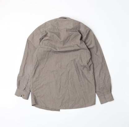 Banner Boys Brown   Basic Button-Up Size L