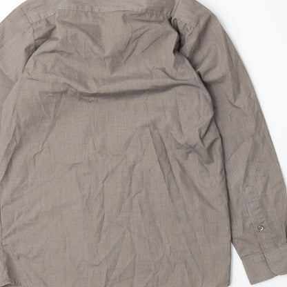 Banner Boys Brown   Basic Button-Up Size L