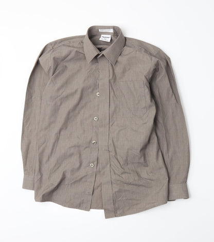 Banner Boys Brown   Basic Button-Up Size L