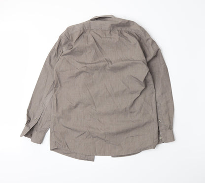 Banner Boys Brown   Basic Button-Up Size L