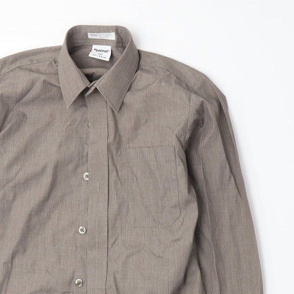 Banner Boys Brown   Basic Button-Up Size L