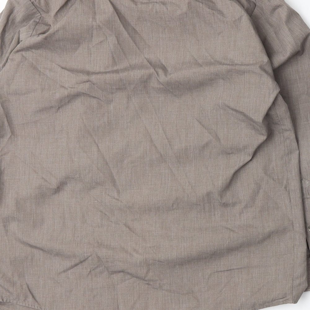 Banner Boys Brown   Basic Button-Up Size L