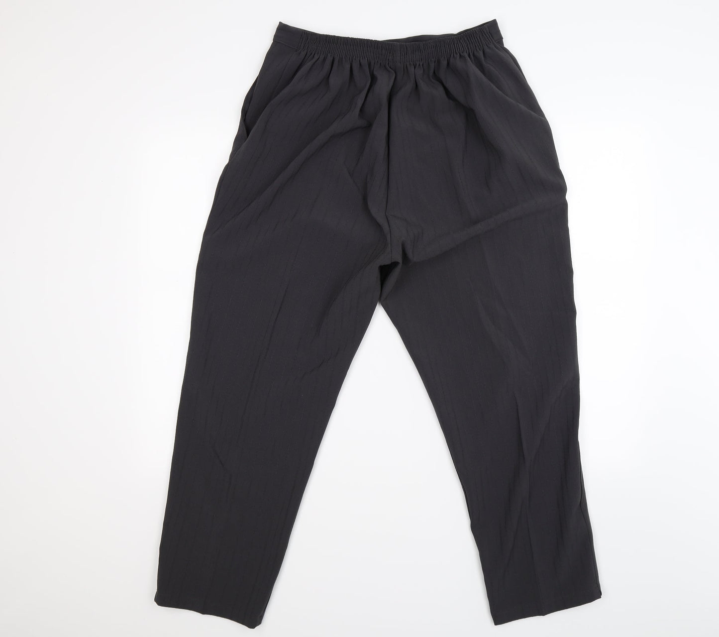 Womens UK Size 20 Preworn Regular Fit  Grey Trousers