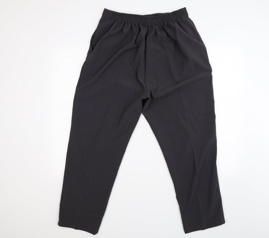 Womens UK Size 20 Preworn Regular Fit  Grey Trousers
