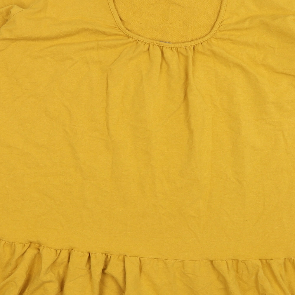 Preworn Womens Yellow  Knit Pullover Jumper Size XL