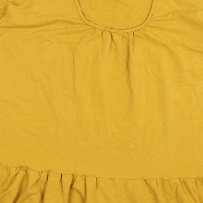 Preworn Womens Yellow  Knit Pullover Jumper Size XL