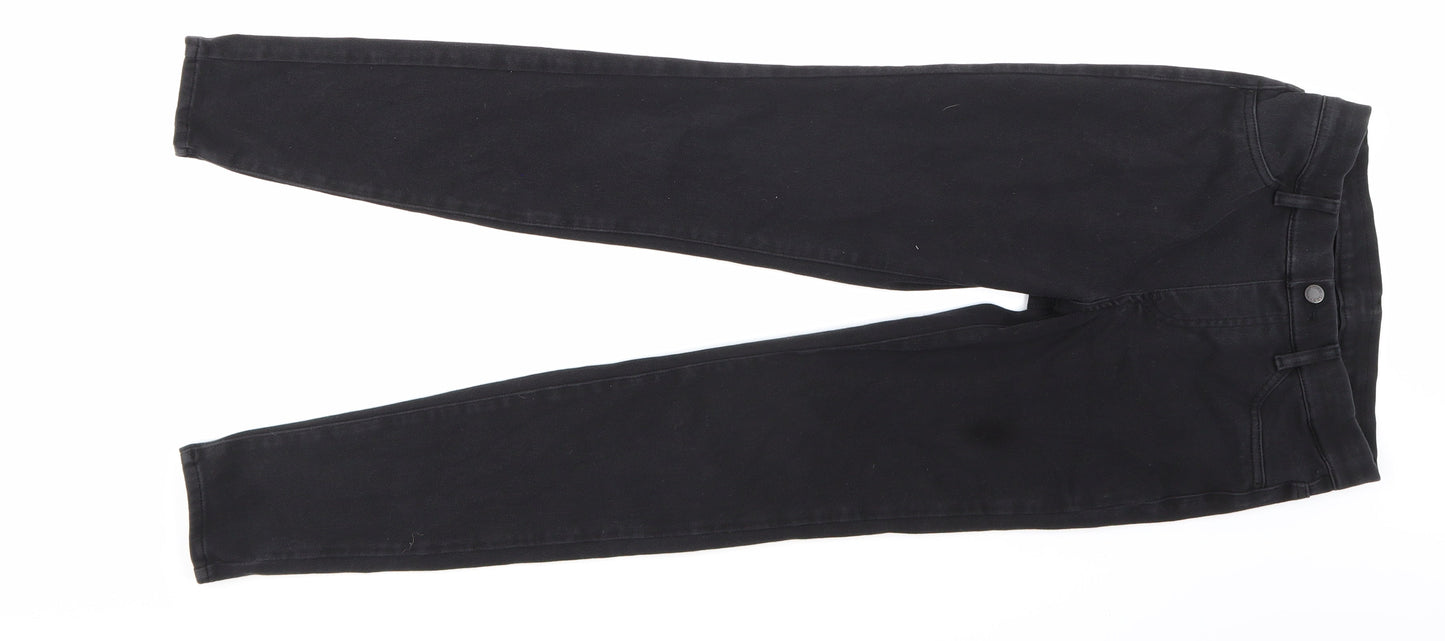 UNI QLO Womens Black   Straight Jeans Size S L27 in