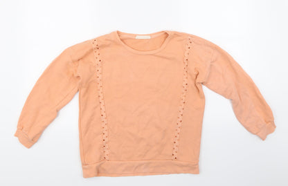 Mango Girls Pink   Pullover Sweatshirt Size 11-12 Years