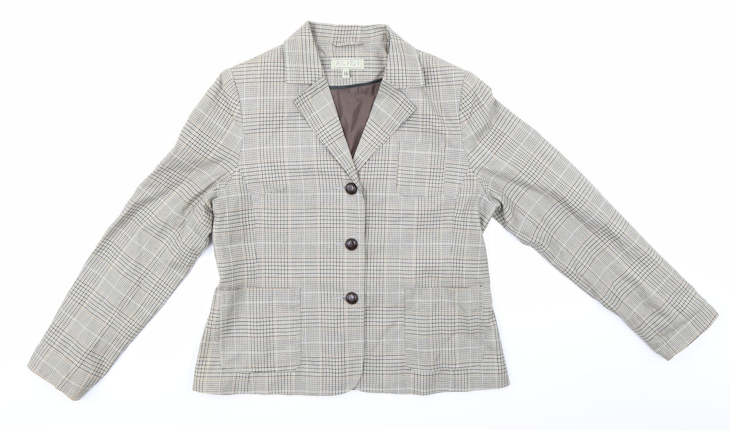 Womens UK Size 16 Alibi Brown Jacket