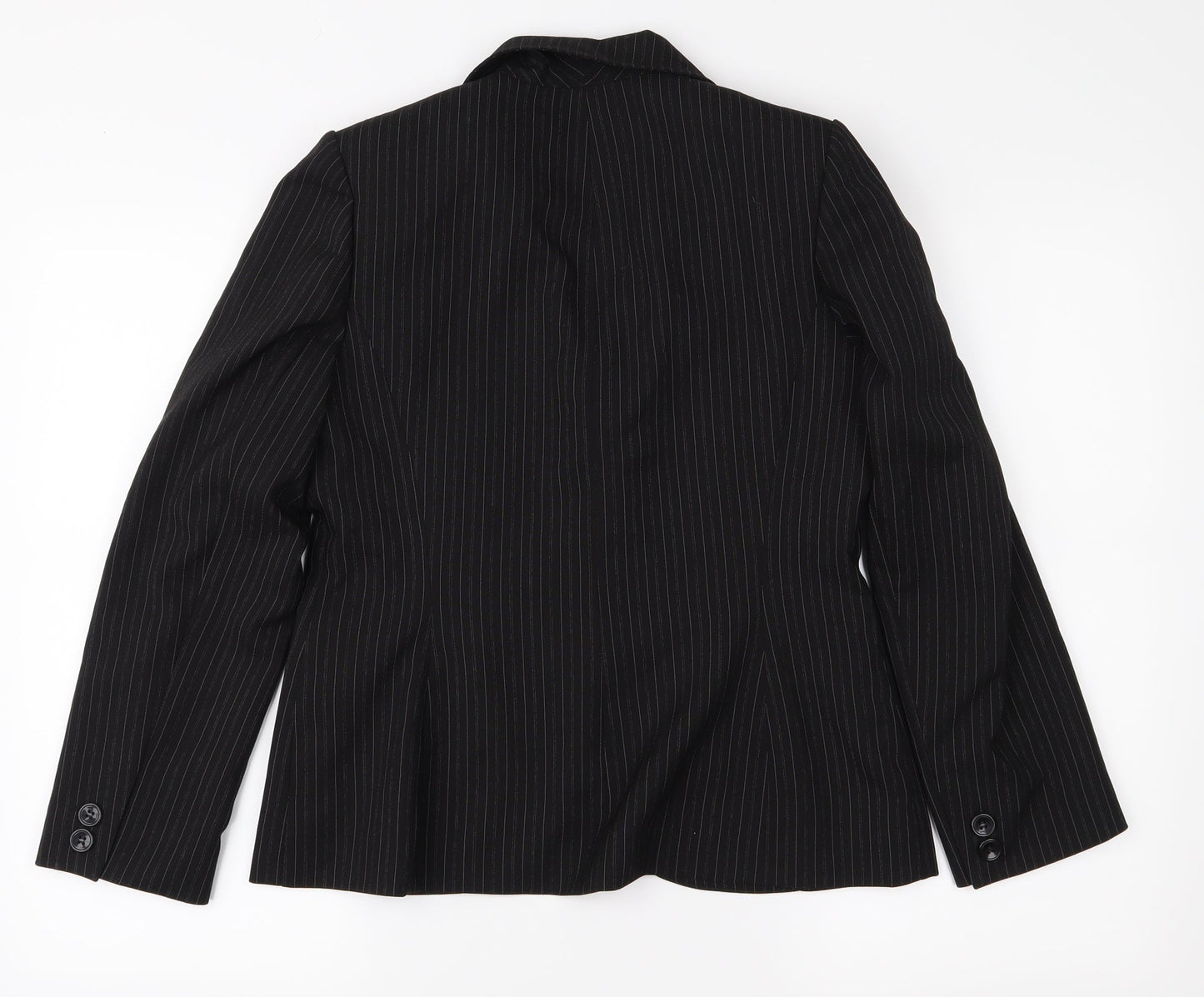 Dorothy Perkins Womens Black Striped  Jacket Suit Jacket Size 12