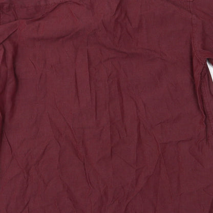 Mens UK Size S Twisted Soul Red  Button-Up Long Sleeve Casual Shirt