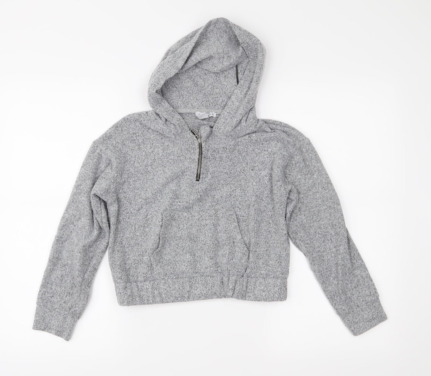 Primark Girls Grey  Jersey Pullover Hoodie Size 10-11 Years