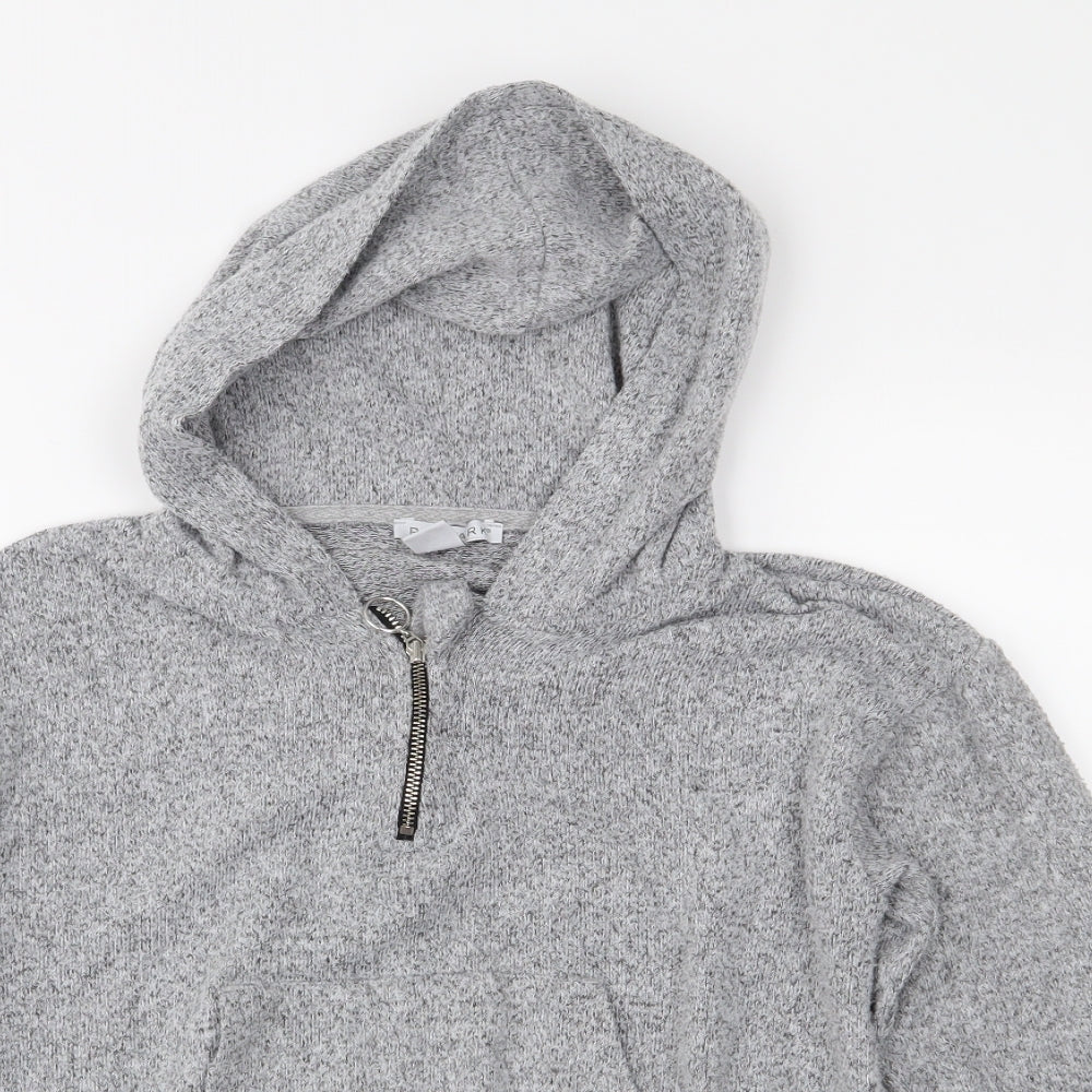 Primark Girls Grey  Jersey Pullover Hoodie Size 10-11 Years