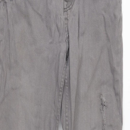 H&M Boys Grey  Denim Skinny Jeans Size 12 Years - Distressed