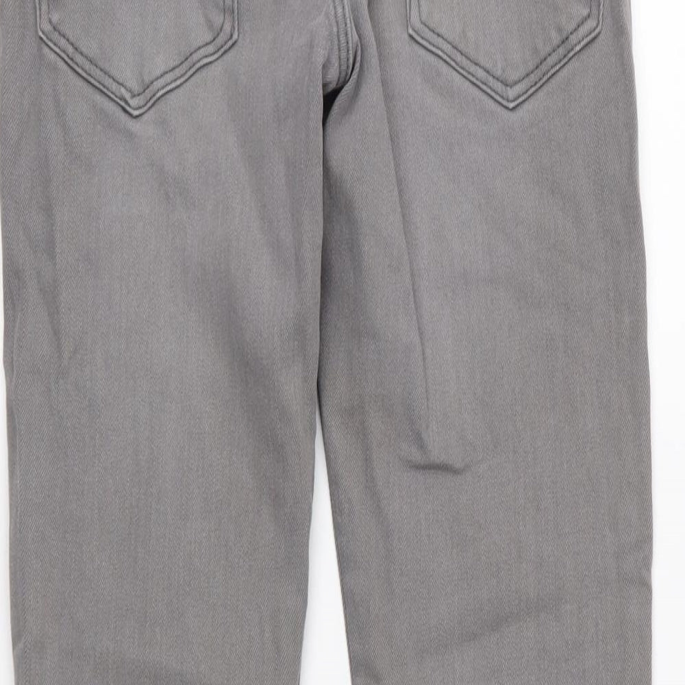 H&M Boys Grey  Denim Skinny Jeans Size 12 Years - Distressed