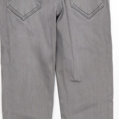 H&M Boys Grey  Denim Skinny Jeans Size 12 Years - Distressed