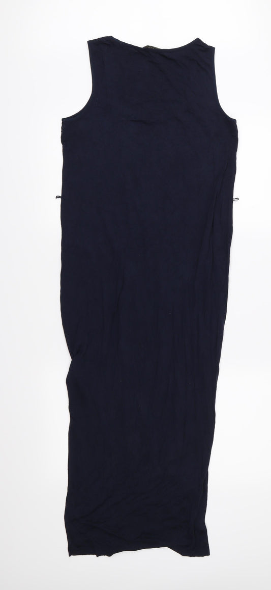 Oasis Womens Blue  Jersey Maxi  Size XS