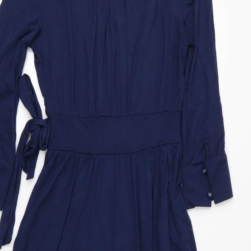 Ella Moss Womens Blue  Jersey Fit & Flare  Size 4