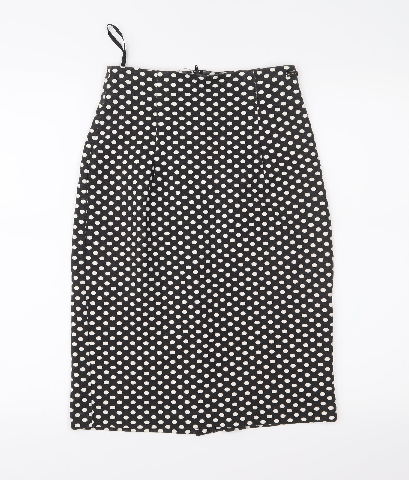Pringle Womens Black Polka Dot  Straight & Pencil Skirt Size S