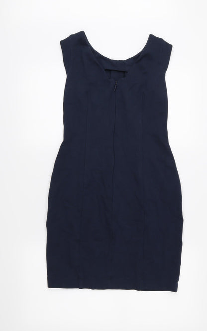 Preworn Womens Blue  Jersey Pinafore/Dungaree Dress  Size M