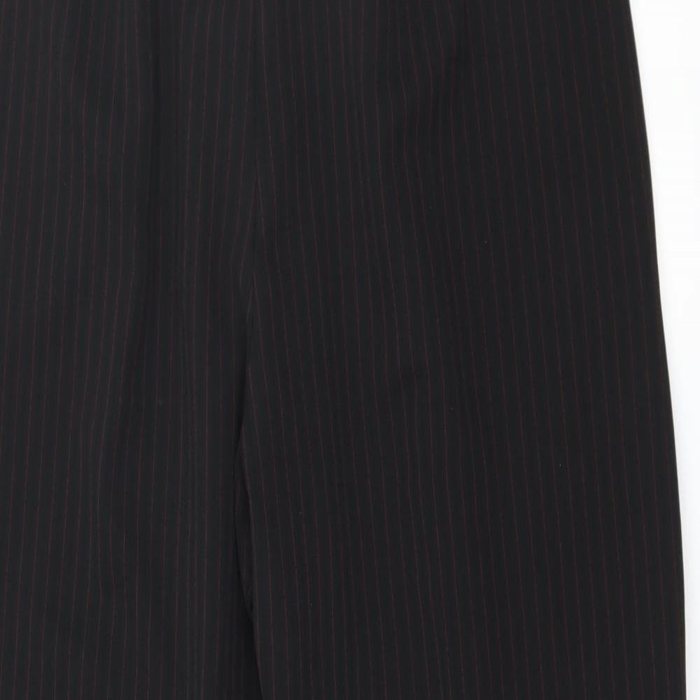 Womens UK Size 20 Preworn Regular Fit  Black Trousers