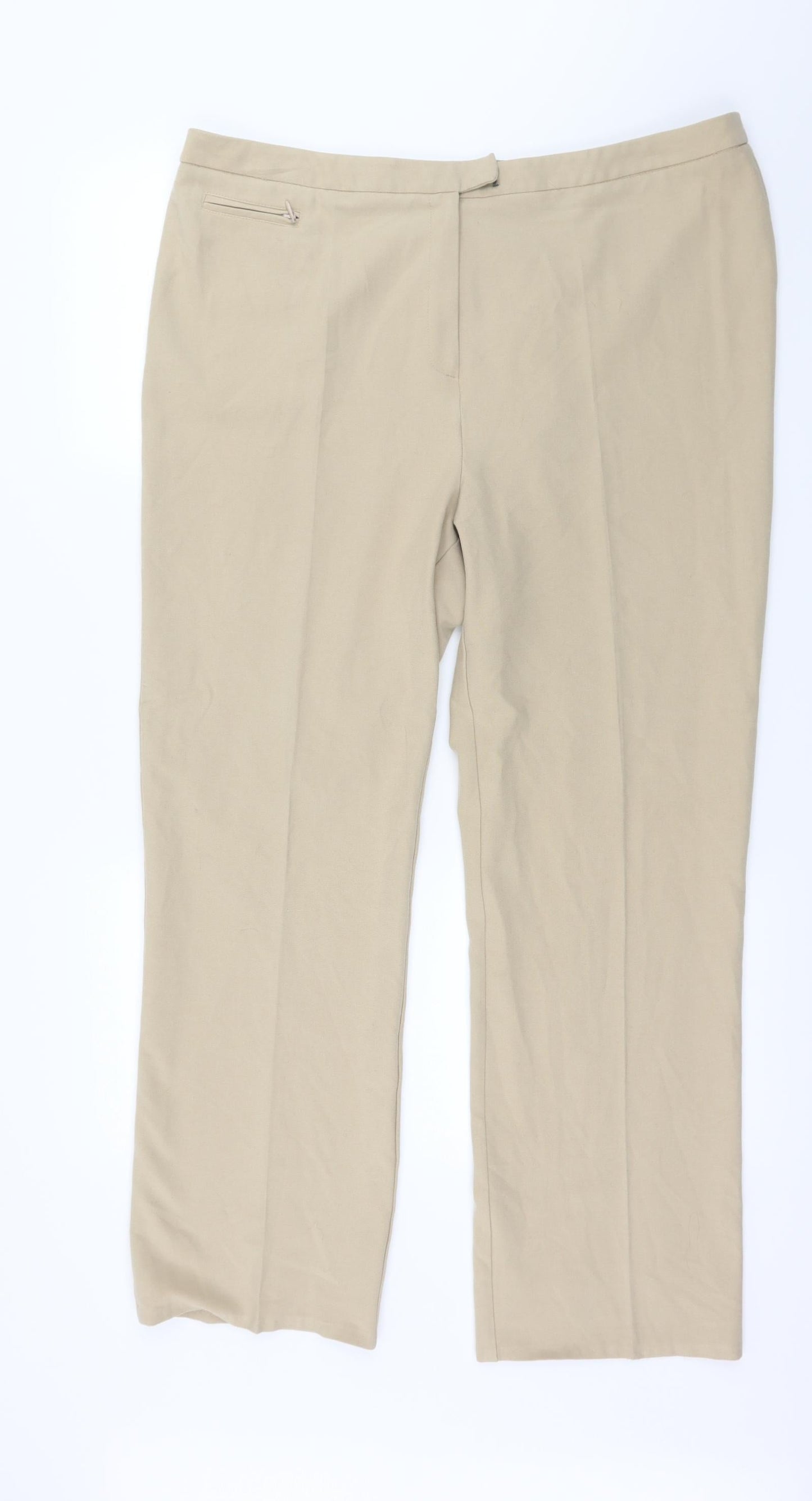 Womens UK Size 38 in Preworn Regular Fit  Beige Trousers