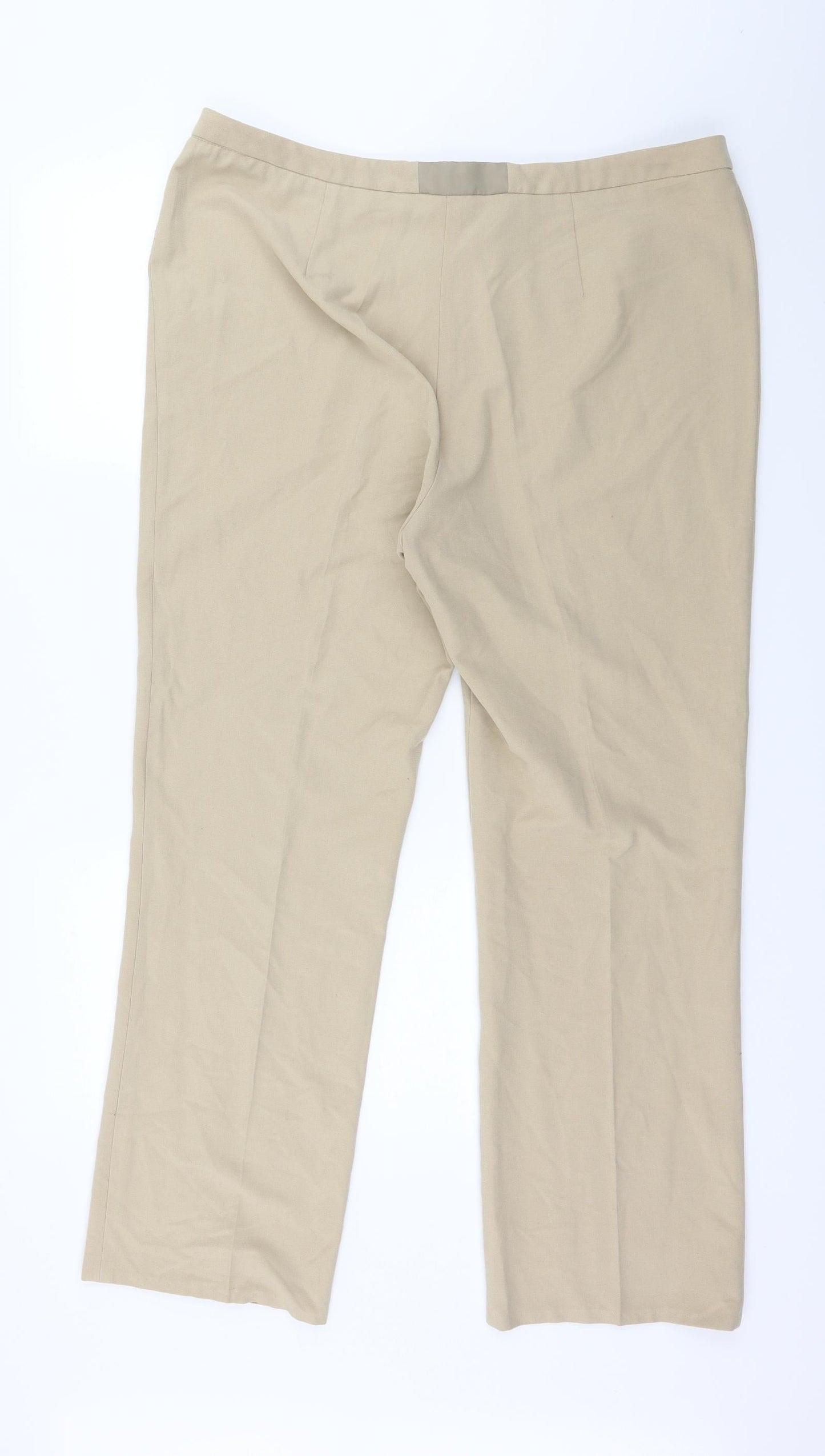 Womens UK Size 38 in Preworn Regular Fit  Beige Trousers