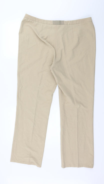 Womens UK Size 38 in Preworn Regular Fit  Beige Trousers