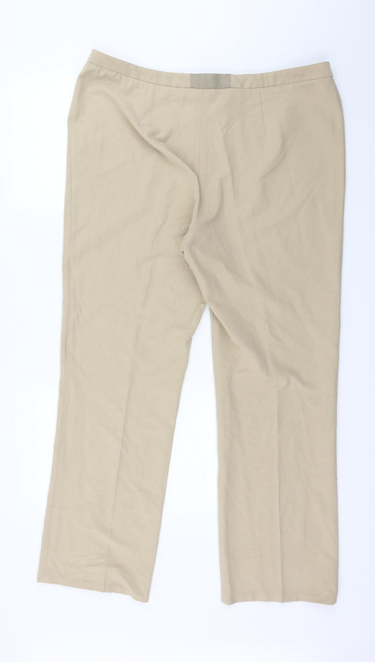 Womens UK Size 38 in Preworn Regular Fit  Beige Trousers