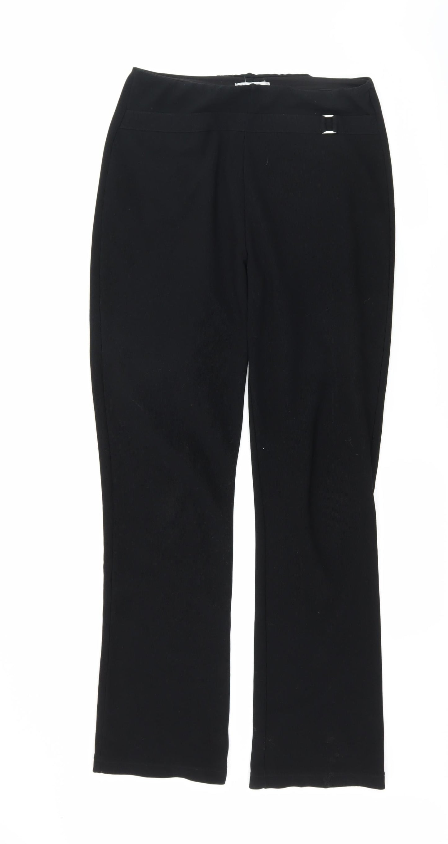 Blue Mist Womens Black   Trousers  Size 10 L29 in