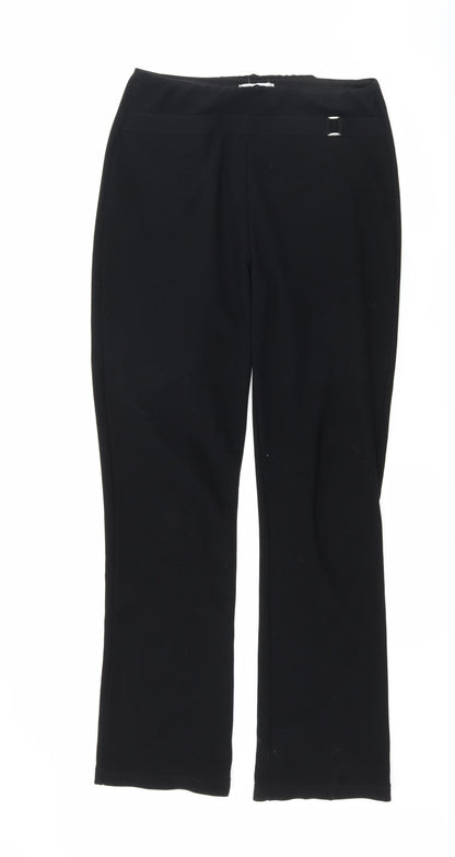 Blue Mist Womens Black   Trousers  Size 10 L29 in