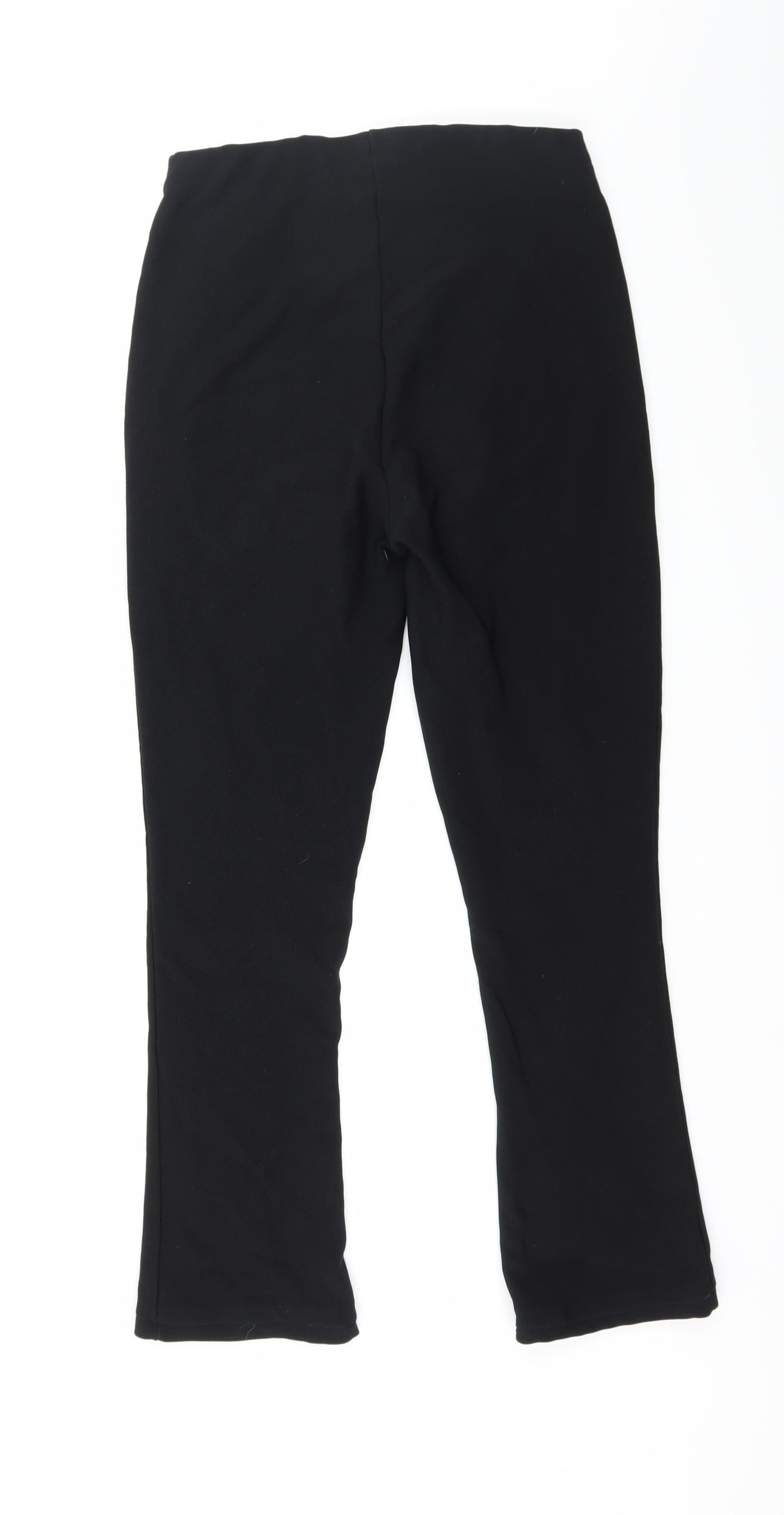 Womens UK Size 10 Preworn Regular Fit  Black Trousers