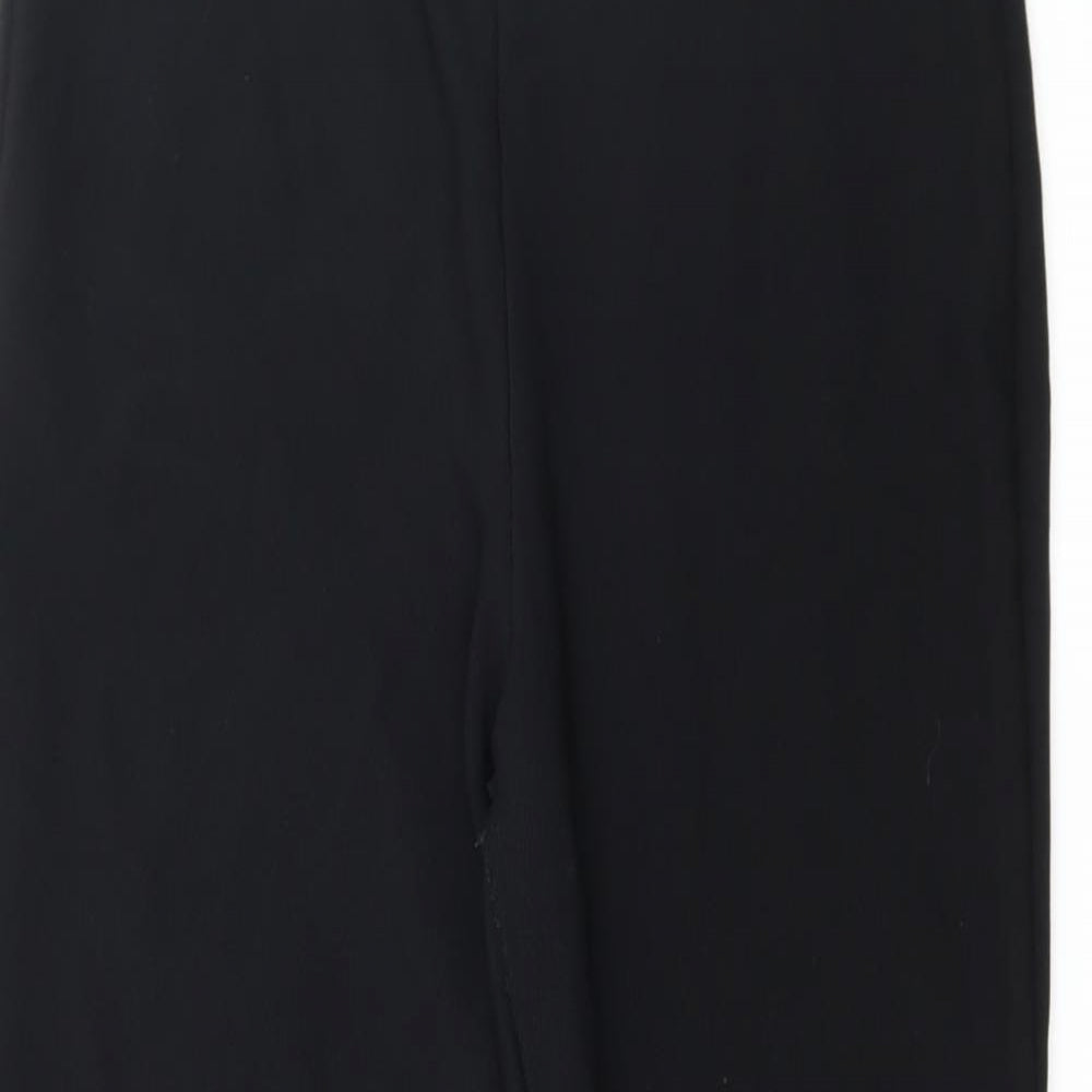 Womens UK Size 10 Preworn Regular Fit  Black Trousers