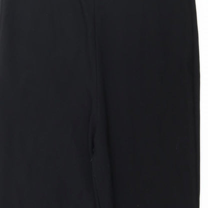 Womens UK Size 10 Preworn Regular Fit  Black Trousers