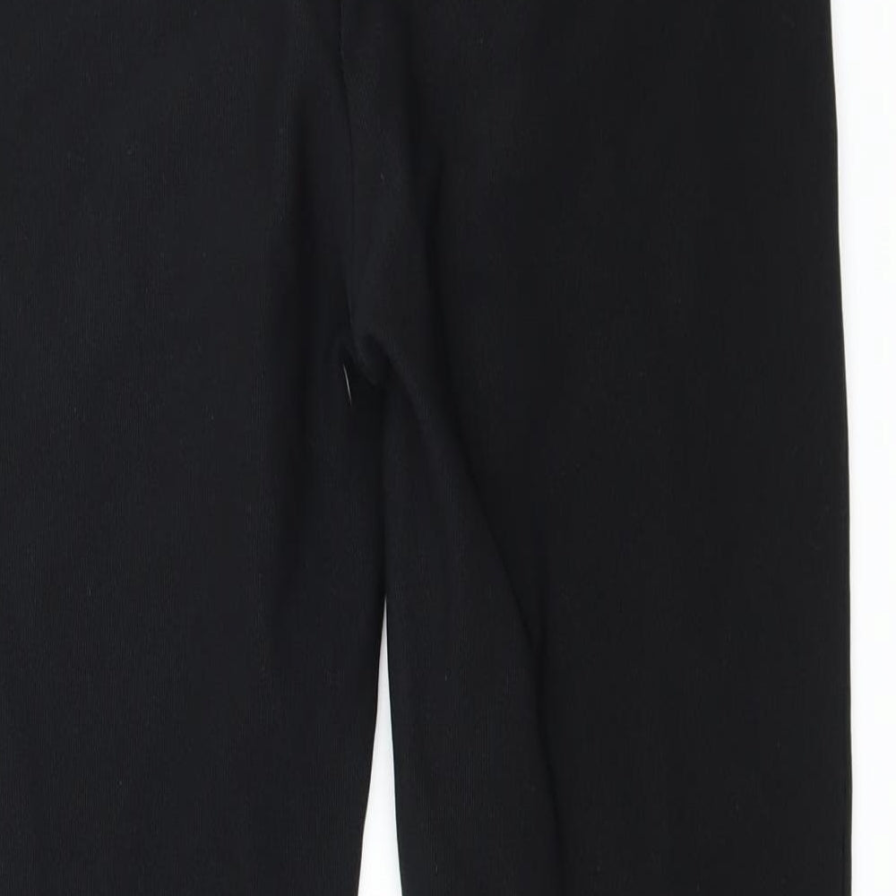 Womens UK Size 10 Preworn Regular Fit  Black Trousers