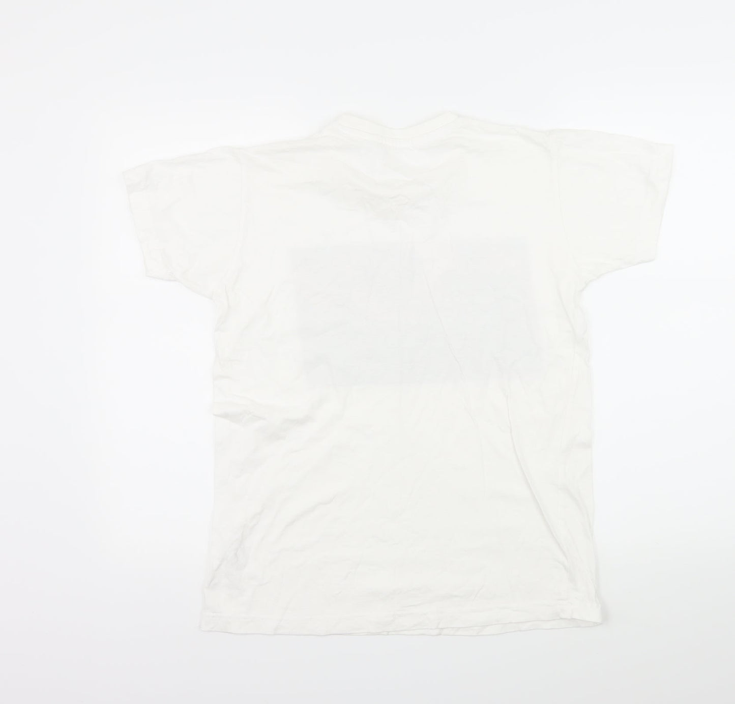 SOL'S Mens White  Jersey  T-Shirt Size S  - Slogan Volcano