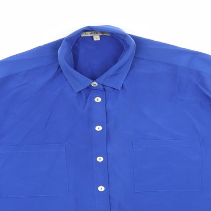 Womens UK Size 8 Marks and Spencer Blue Basic Blouse