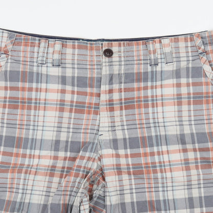 Marks and Spencer Womens Multicoloured Check  Bermuda Shorts Size 42 in