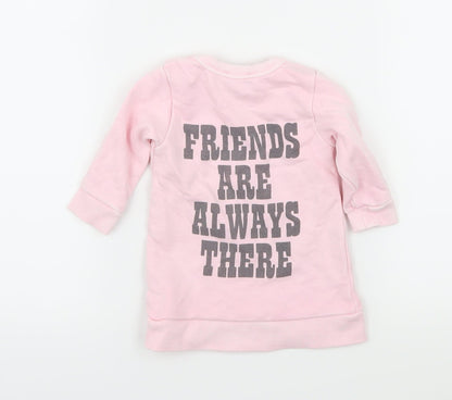 Marc Jacobs Girls Pink  Jersey Pullover Jumper Size 0-3 Months  - Snoopy