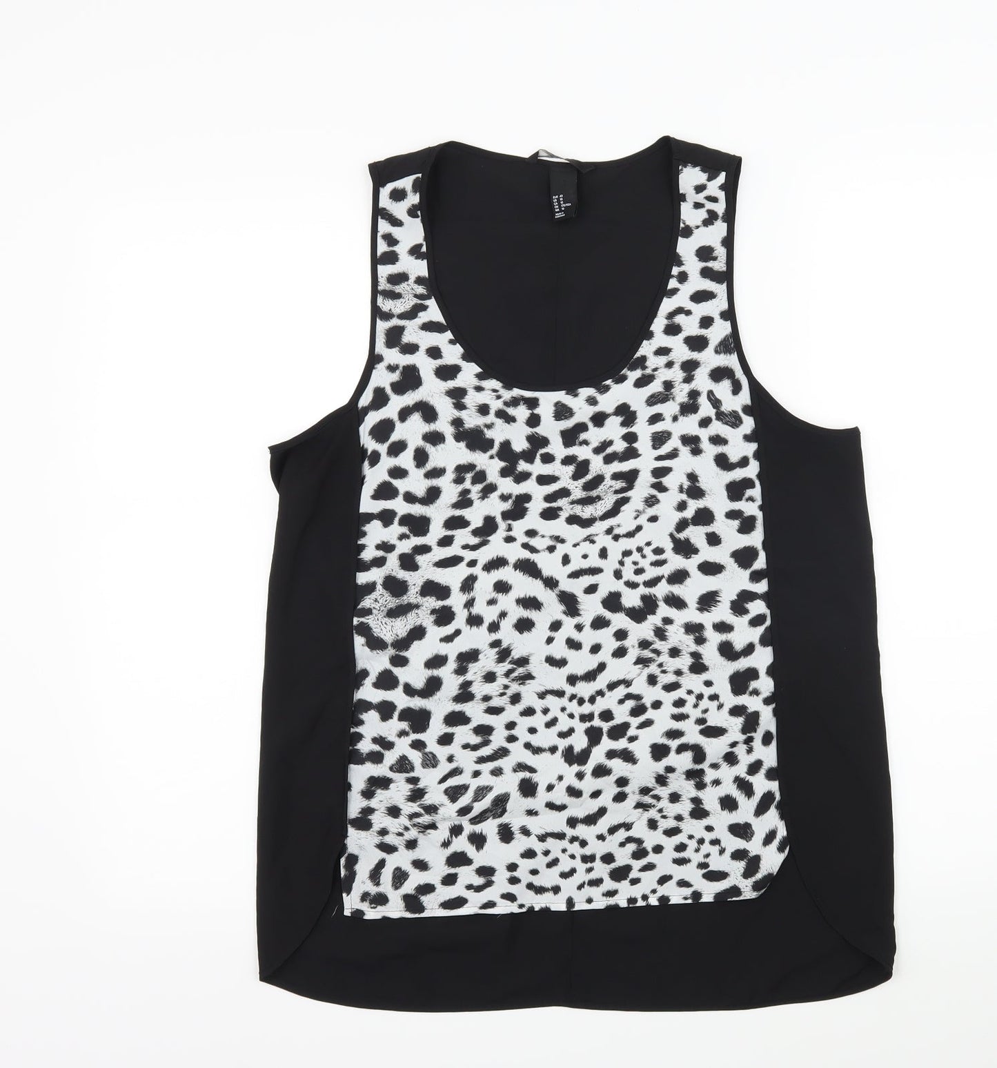 Womens UK Size 12 H&M Black Camisole Tank