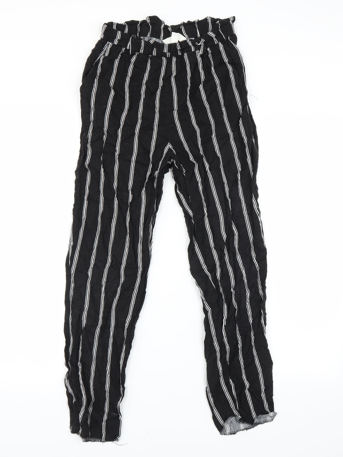 Womens UK Size 6 H&M Regular Fit  Black Trousers