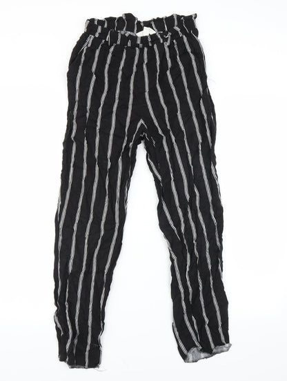 Womens UK Size 6 H&M Regular Fit  Black Trousers