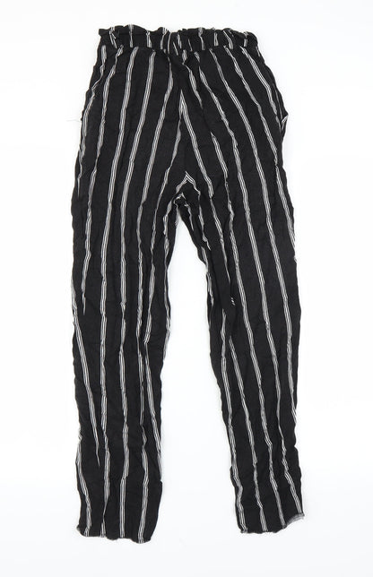 Womens UK Size 6 H&M Regular Fit  Black Trousers