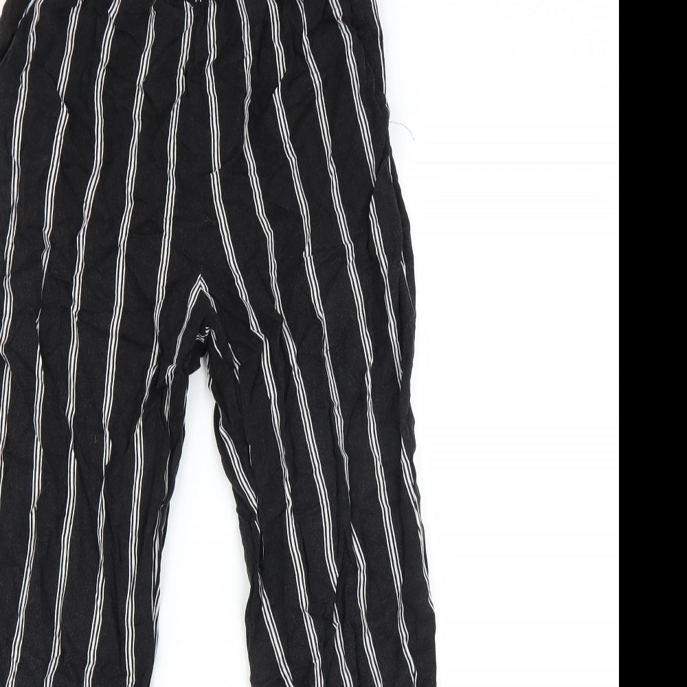 Womens UK Size 6 H&M Regular Fit  Black Trousers