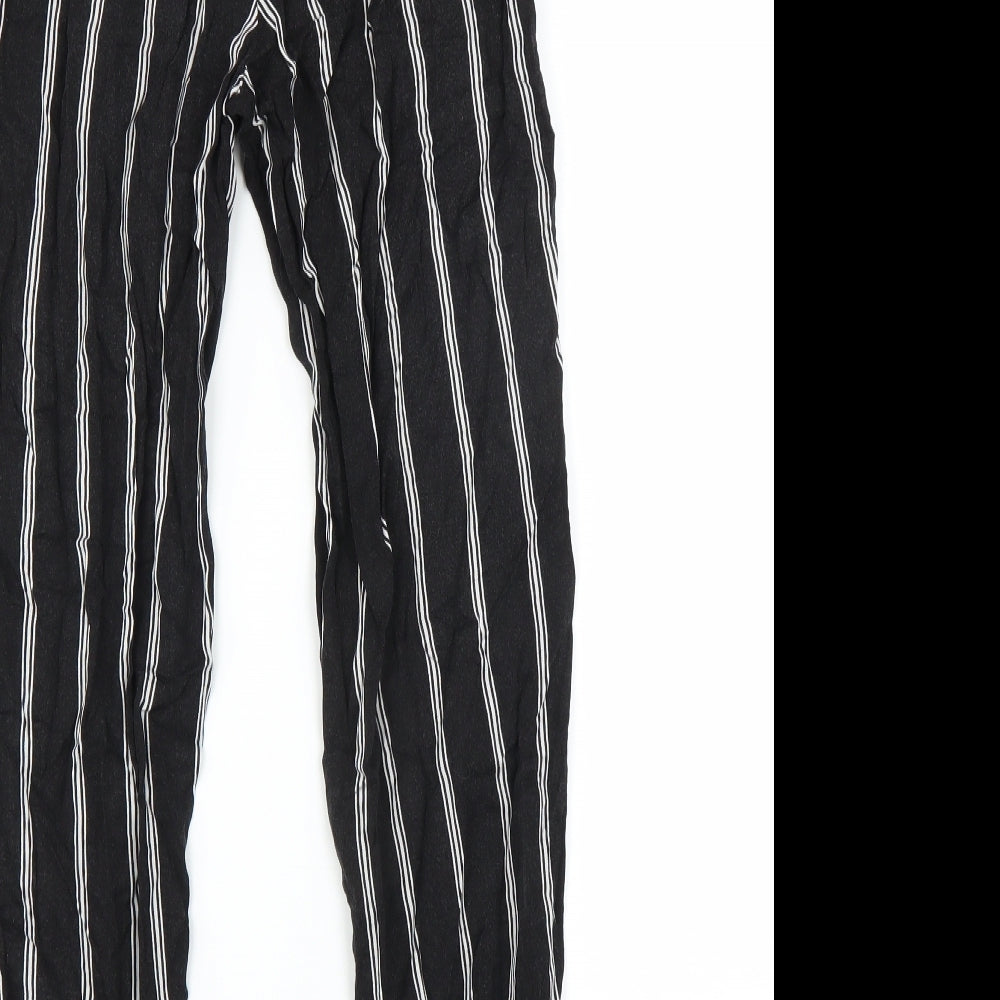 Womens UK Size 6 H&M Regular Fit  Black Trousers