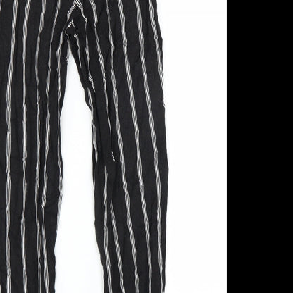 Womens UK Size 6 H&M Regular Fit  Black Trousers