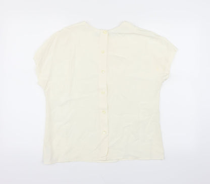 Liz Claiborne Womens Beige   Basic Blouse Size 8