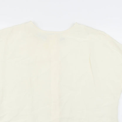 Liz Claiborne Womens Beige   Basic Blouse Size 8