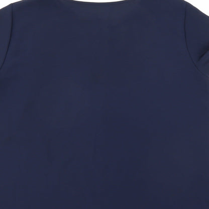 Womens UK Size 12 Marks and Spencer Blue Basic Blouse