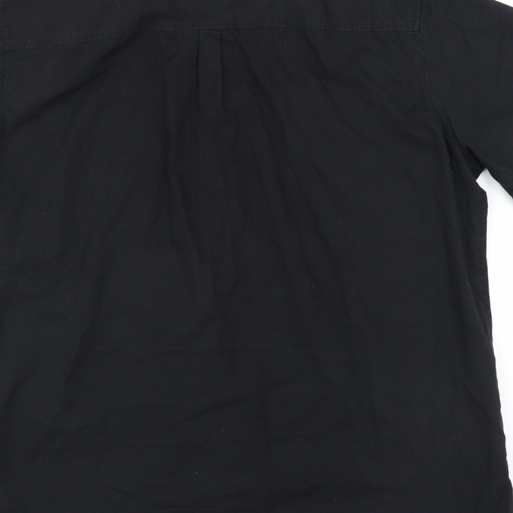 Urban Beach Mens Black    Button-Up Size L